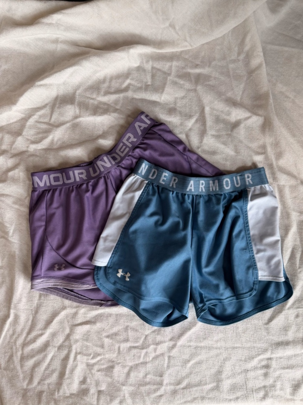 BUNDLE TWO PAIRS OF UNDER ARMOUR SHORTS